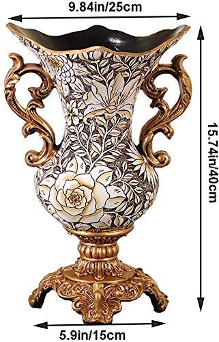 Vase en résine rétro incassable pour fleur vase de table basse sans risque