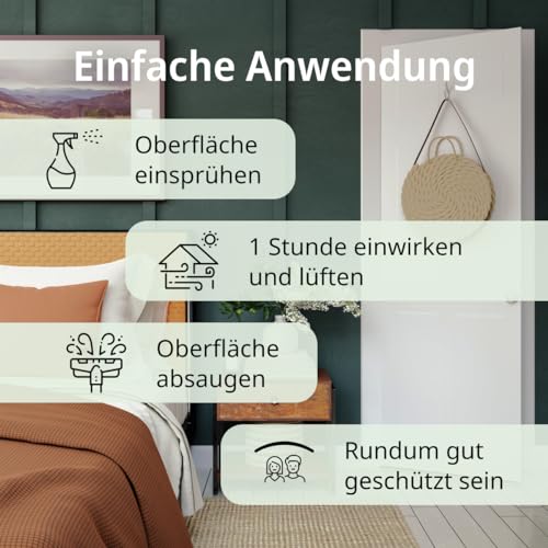 avantal® Milbenspray für Matratzen 500ml – geruchloses Anti Milben Spray für Allergiker – langfristig und effektiv Hausstaubmilben bekämpfen (2)