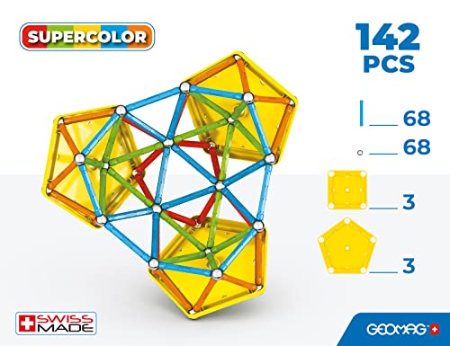 386 Geomag Supercolor Re 142 Kit De Construction Magnétique Coloré Et Créatif Jeux De Construction Unisexe - vue 4