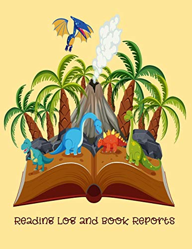 Reading Log And Book Reports: A Reading Journal For Kindergarten To 5th Grade Readers To Be Used To Keeps Track And Review Their Book Reading-Great Gift For Kid With Cute Dinosaur Book Cover(Vol.4) image 3