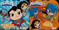 DC Super Friends - Super Heroes in Action & Join the League - Children's Board Book (Set of 2 Books) B09WKF5TGQ Book Cover