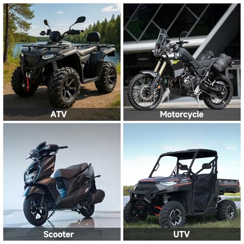 Image of Motorcycle Battery YTX12-BS 12V 10Ah, Powersports Batteries High Performance, AGM Maintenance Free Battery for Bike ATV Scooter