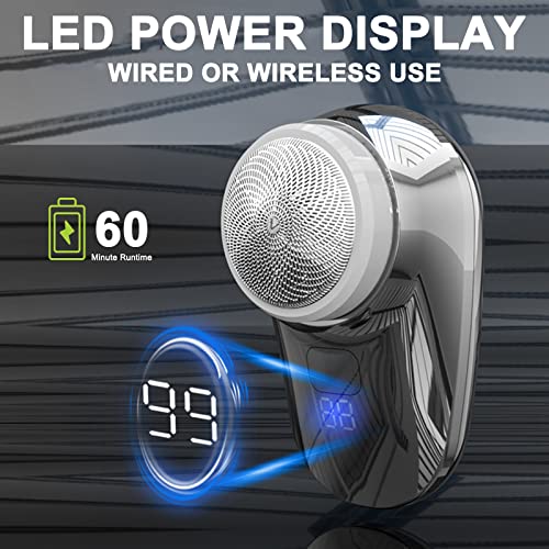 Portable Electric Shaver Mini Shaver, New Upgrade Electric Razor, Type-C Rechargeable Mini Electric Shavers For Men, Ipx7 Waterproof,Led Display,One-Button Use Suitable For Home,Car,Travel And Gifts #TOP3