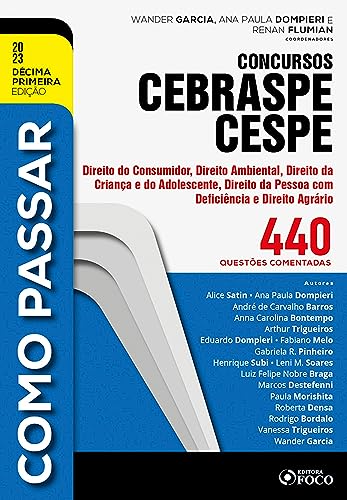 Como passar concursos cebraspe -direito do consumidor, ambiental, eca, deficiência e agrário