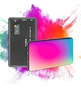 LUXCEO RGB Video Light Live Streaming Video Portable LED Camera Lights with 0-360 Full Color CRI ...
