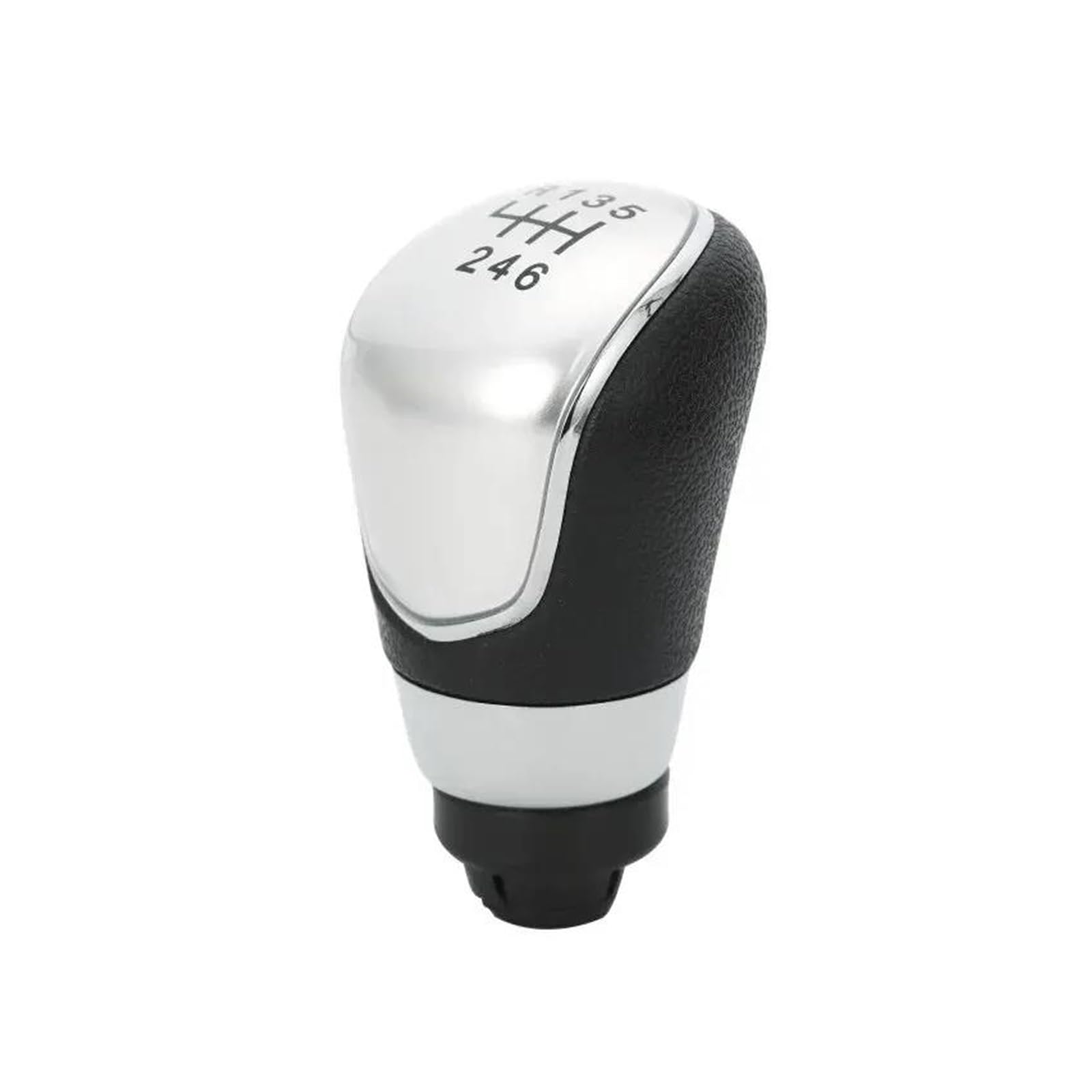 Aimazom Car Gear Shift Knob for Ford for Kuga for Fiesta MK7 2008-2013 Manual Transmission Shift Knob Head for Modification and Replacement(Silver,for 6 Speed)