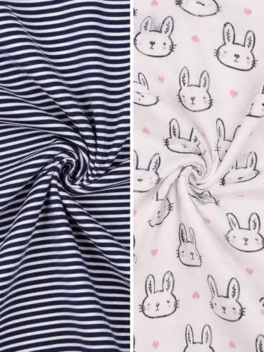 Image of TuddyBuddy Baby Girl's Cotton Printed Full Sleeves Sleepsuit /Footed Rompers for Baby Girl
