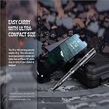 fenix T6 Halberd v2.0 czarny, wielofunkcyjny długopis z ładowalną latarką EDC 80 lumenów | Twist Action | port ładowania USB-C | wkład Schmidt 6,8 cm | IP66
