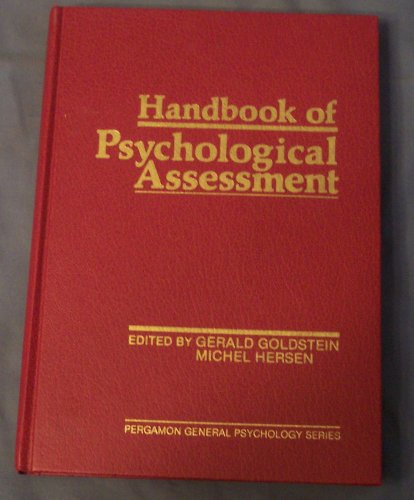 Handbook of Psychological Assessment (Pollution... 0080294014 Book Cover