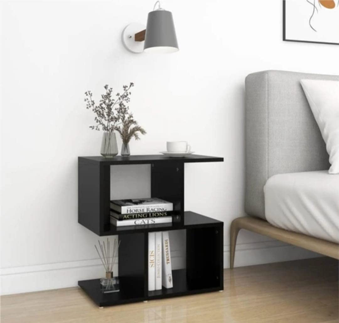 TAKME Corner Table,Corner Table for Living Room, Corner Table for Bedroom,Bedside Table,Bedside Table for Bedroom,Bedside lamp Stand,Bedside Storage Organizer,Bedside Table Without Drawer-picture-32