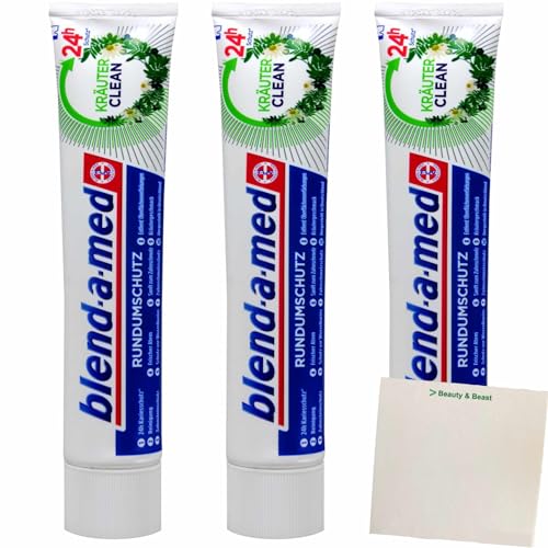 usy Bundle für Blend-a-Med Kräuter Clean Zahnpasta 3er Pack (3x75ml Tube) + usy Block usy Bundle für Blend-a-Med Kräuter Clean Zahnpasta 3er Pack (3x75ml Tube) + usy Block