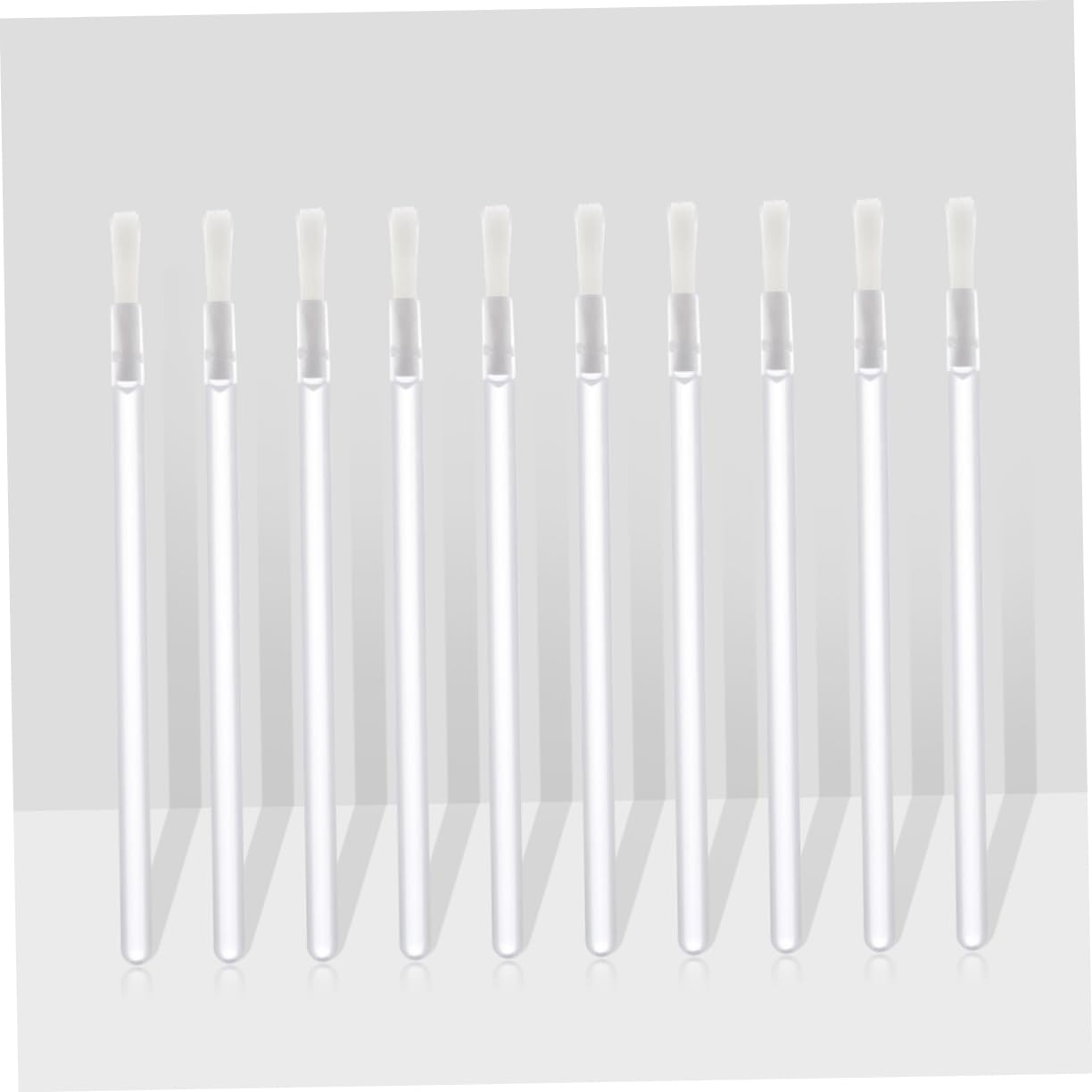 NULYLU Lip Liner Brush Set 50pcs Disposable Fine Nylon Bristles Plastic Handle Perfect for Lip Liner Cosmetics