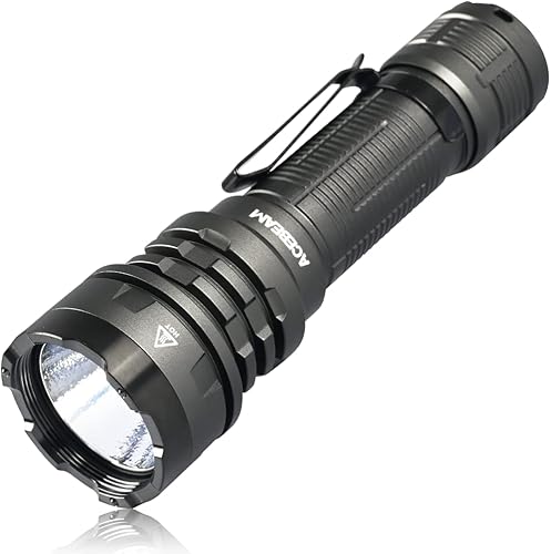 ACEBEAM Defender P17 Linterna táctica Interruptor de doble cola 4900lm 1,460.0 ft largo alcance Activación instantánea y estroboscópica IP68
