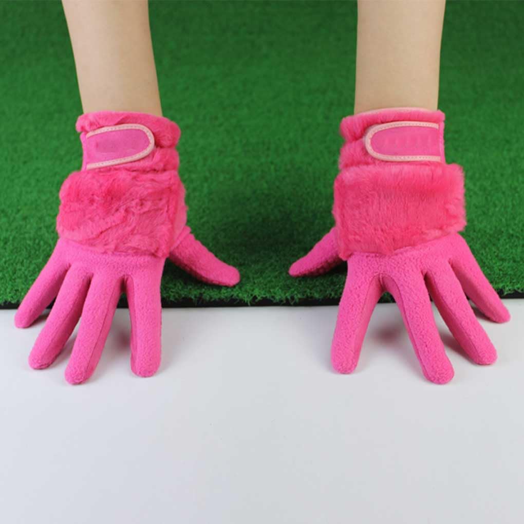 Golfhandschuhe für Damen, rutschfest, für Zuhause, Fitnessstudio, Workout, Fitness, warme Fäustlinge, Outdoor-Sport, Übung, Thermohandschuhe, Weiß