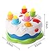Love&Mini Baby Birthday Cake Toy with Candles Music Toy for 1 2 3 4 5 Years Old Toddler