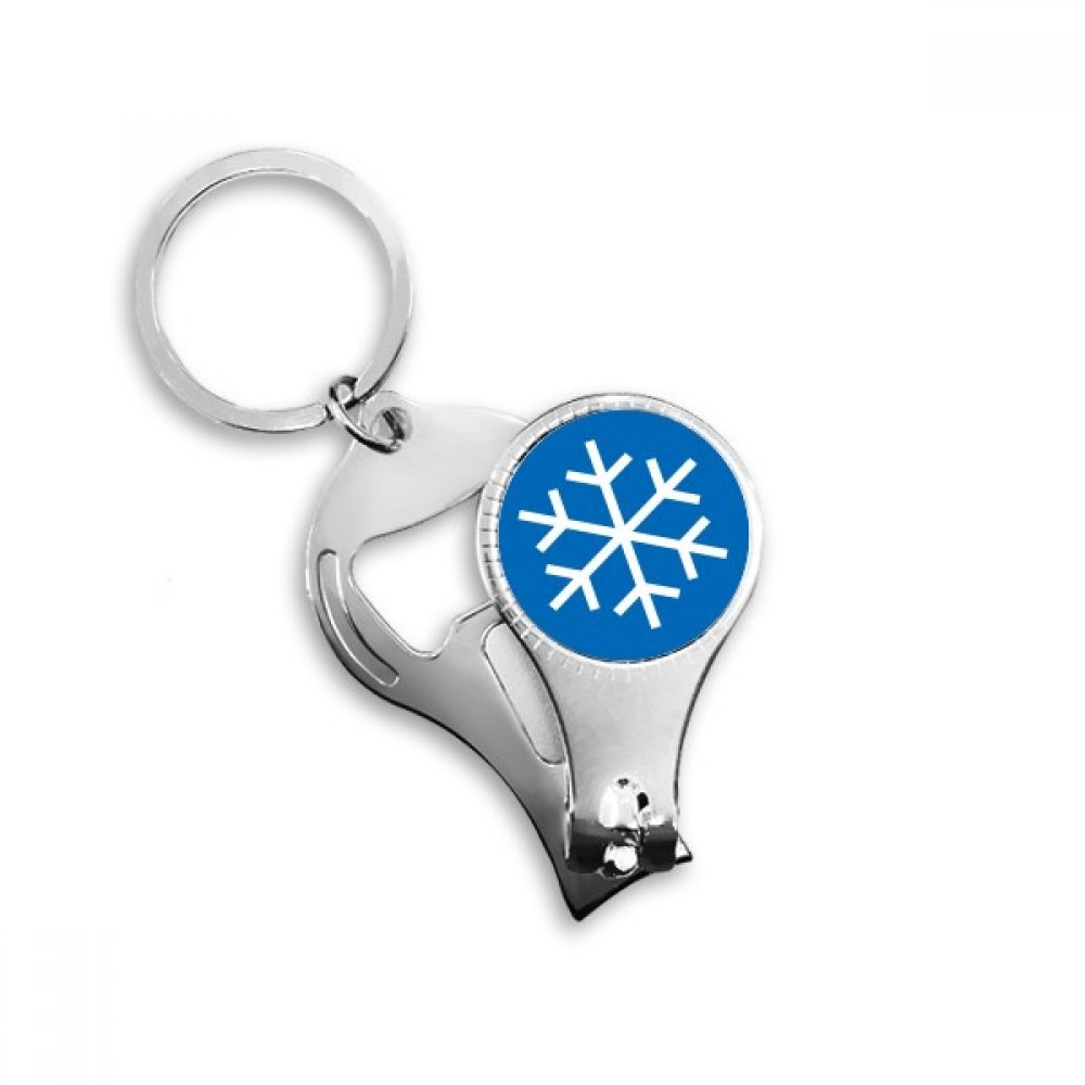 Bague coupe-ongles flocon de neige bleu le compagnon idéal pour vos sorties ski