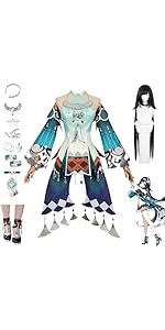 Amazon.co.jp: [Shining Jade] 原神 藍硯 ランヤン コスプレ衣装 靴 