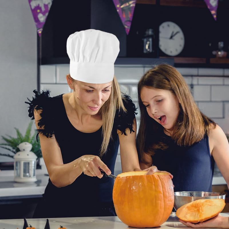 Halloween Chef Hat, Adult Chef Hats Adjustable Cooking Baker Cap Unisex Kitchen Cap for Cooking Baking Cake Bread - Image 4