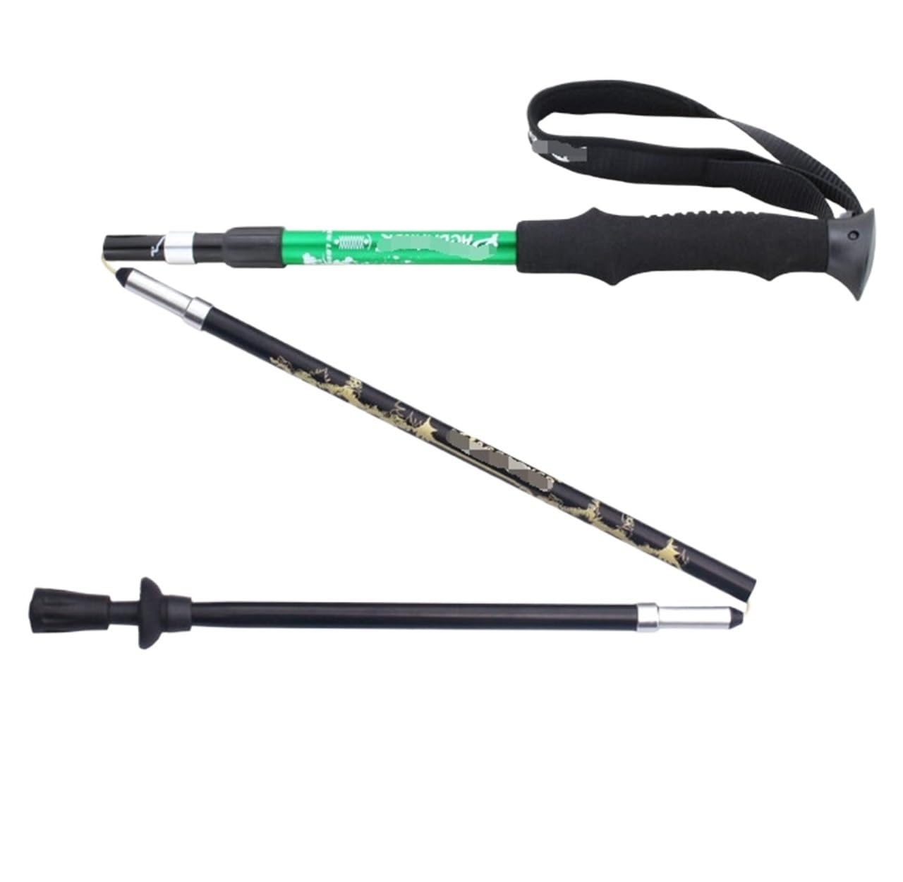 Bastones de senderismo ultraligeros de aleación de aluminio para senderismo, camping, montañismo, bastones de senderismo resistentes y duraderos