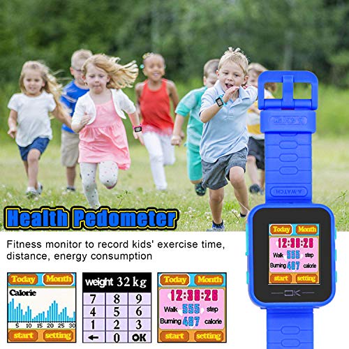Pussan Kids Smart Watch for Boys Kids Toddler Watch Toys for 3-10 Year Old Boys Kids Smartwatch Multi-Function Game Watch with Camera USB Charging Best Toy Christmas Birthday Gifts for Kids Dark Blue - Thumbnail 5