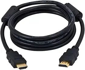 Cabo HDMI 10 Metros 4K 3D Full HD Blindado com Conectores Dourados Reforçados para TV e PC, Preto