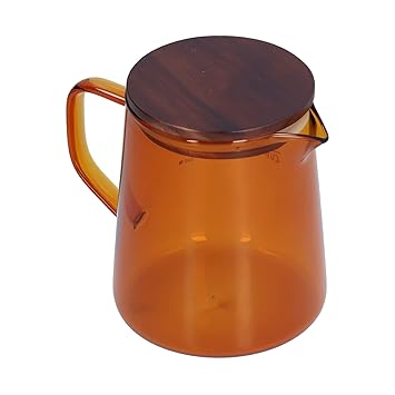 Coffee Pot, 500ml Water Kettle Heat Resistant for Office for Tea for Coffee for Home(Brown)