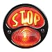 KNS Accessories KA0021 Black 12V Duolamp Tail Light for Ford Model A with Amber"STOP" Script on Red Glass Lens and License Light