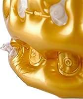 Vista 3 de BinaryABC Gorro inflable con corona para celebración de cumpleaños, baby shower, accesorios para fotos