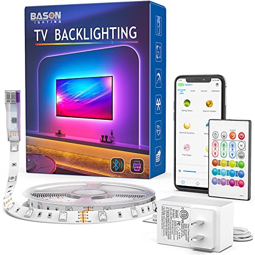 BASON LIGHTING TV LED Backlight with Bluetooth App and Remote