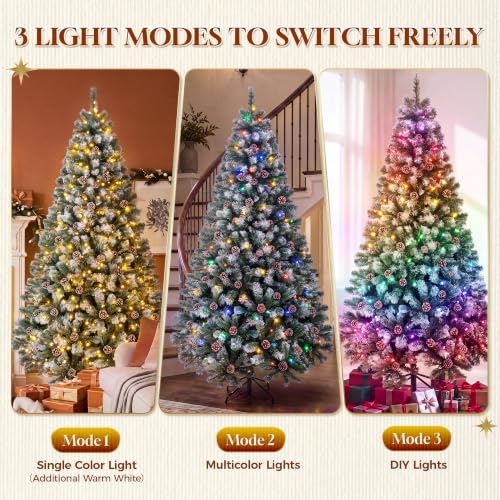 Amazon – 6-Ft Flocked Pre-Lit Christmas Tree w/ 250 LEDs - image 8