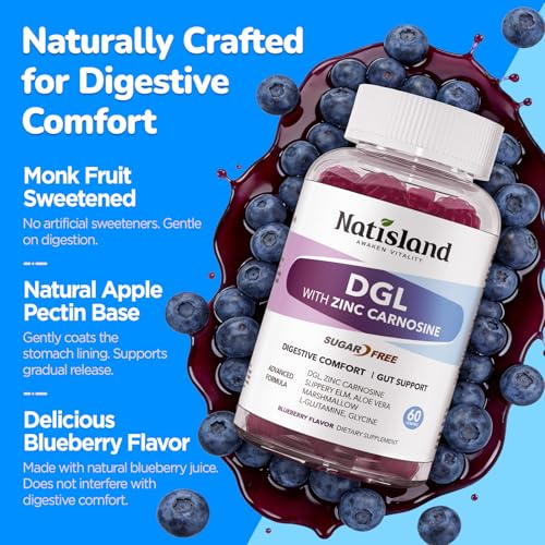 NATISLAND DGL & Zinc Carnosine Gummies