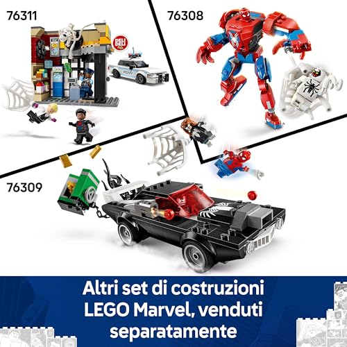 | Marvel Spider-Man Mech vs. Anti-Venom - Super Hero Figure Building Toy with 2 Minifigures for Imaginative Role Play - Gift for 6 Plus Year Old Boys and Girls 76308 - Lego - Immagine 6