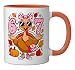 thanksgiving shirts for women 6 7 shirt meme Leopard Bow Ceramic Mug, Orange/White