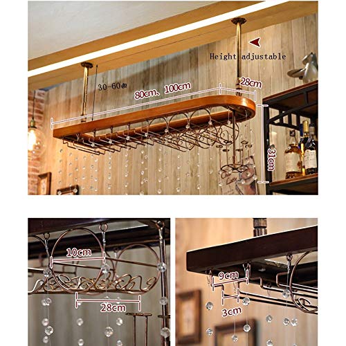 Soporte para botellas de vino de madera sólida 80 cm miniatura 3