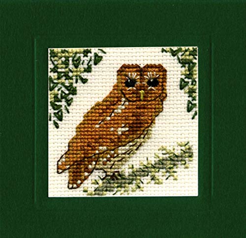 Textile Heritage Tawny Owl - A Counted Cross Stitch Card Kit