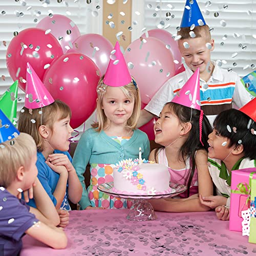 Image of Party Confetti for Wedding Birthday Graduation Baby Shower Anniversary Christmas New Year's Kids Fun Party Supplies Decorations and Favors (Silver)