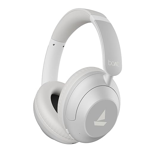 Boat New Launch Rockerz 650 Pro,Touch/Swipe Controls,Dolby Audio,80Hrs Battery,2Mics Enx,Fast Charge,App Support,Dual Pair,Bluetooth Headphones,Over Ear Wireless Headphone with Mic (Silver Frost)
