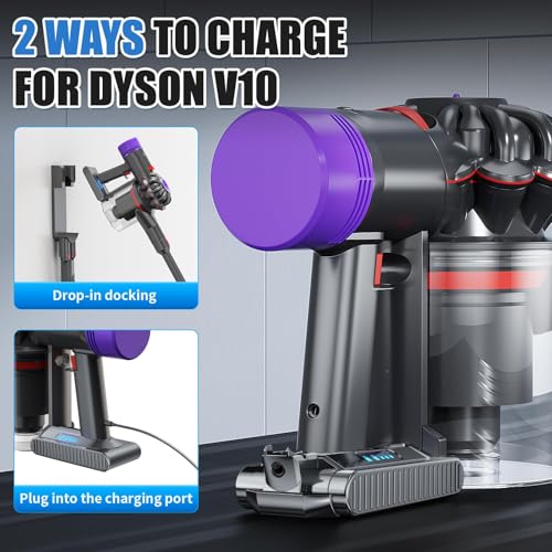 Image of POWTREE 25.2V High Capacity Replacement for Dyson V10 Battery Compatible with Cyclone V10 SV12 206340 242151 SV27 Animal Absolute Fluffy Motorhead Cordless Vacuum Cleaner