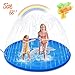 Minto toy [2020 Updated] Splash Pad, Sprinker for Kids Sprinkler Pad Water Toys Mat for Children Summer Outdoor Fun Toys with Baby Wading Pool for Toddlers, Baby, Boys and Girls