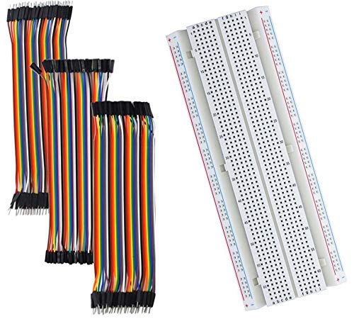 Super Debug Breadboard 840 pin with 120 pcs Jumper wire Set (40PCS Female-Female, 40PCS Male-Female, 40PCS Male-Male) (B09NX7CYMY) Amazon Price History, Amazon Price Tracker
