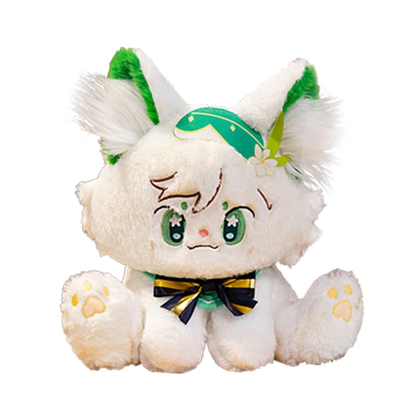 Venti Plush Gme Character Plushie Pillow Venti Anime Stuffed Throw Pillow Cartoon Cute Stufffed Figure Soft Cuddle Hug for Sofa Bed Cushion Decoration 32cm/44cm