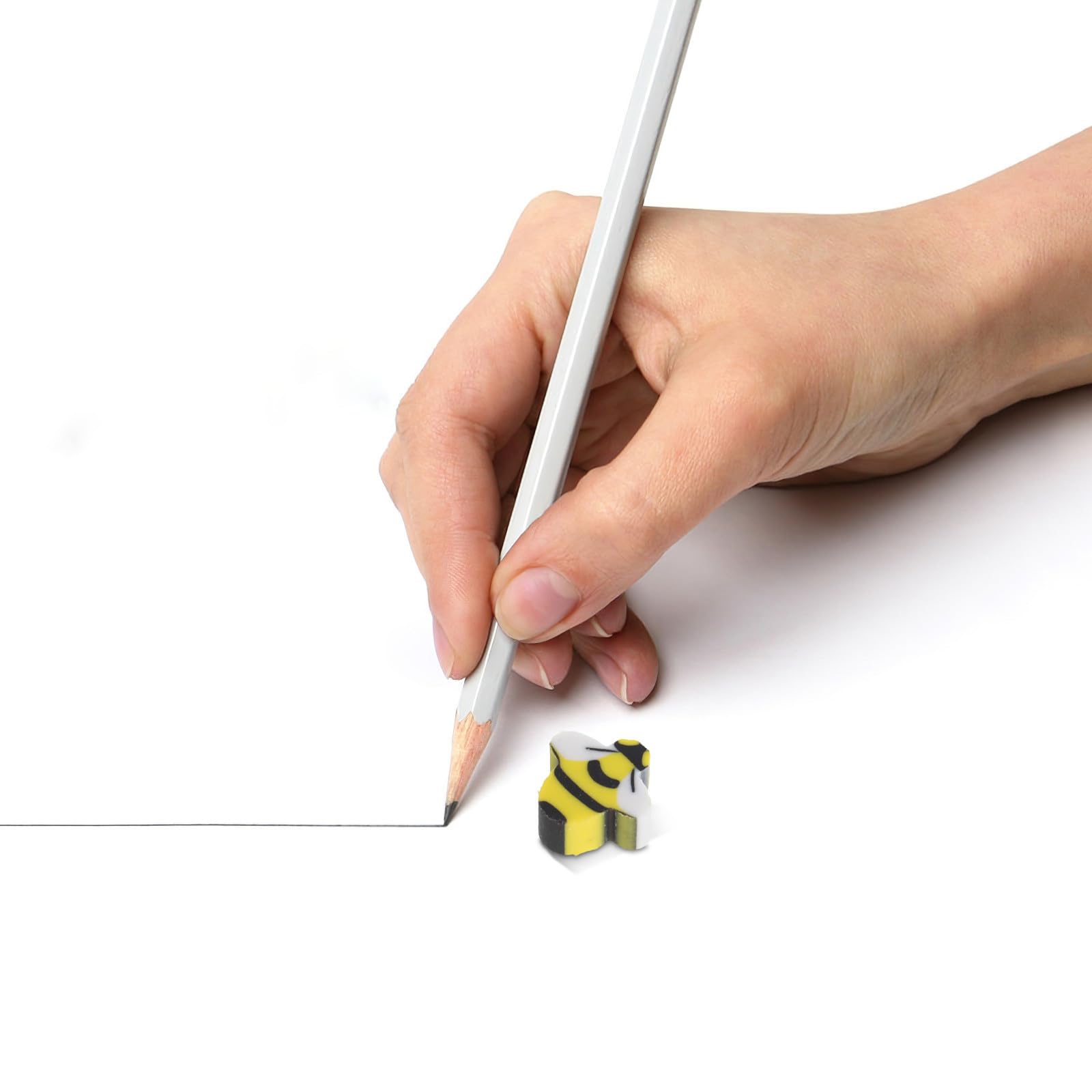TOYANDONA Gomme D'abeille Jaune en Tpr pour Garçon et Filles, Mini Gomme pour École, pour Fournitures Scolaires et Activités Créatives