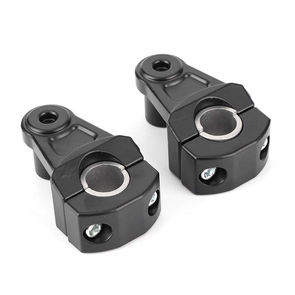 Risers de guidon de moto, 2 pièces 22mm / 28mm universel pivotant moto guidon Riser support pince CNC aluminium