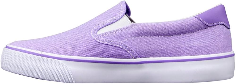 Lugz Women's Clipper Classic Slip-on Fashion Sneaker, Violet/White, 7 M