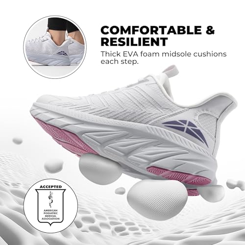 Image of ALLSWIFIT Women's Slip On Walking Shoes Running Comfortable Tennis Breathable Non Slip Athletic Gym Workout Cross Training Fashion Sneakers