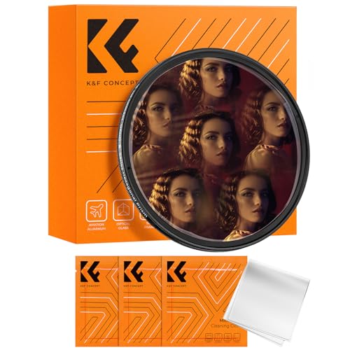 Filtre à effet de 6 prismes centrals K&F CONCEPT 82mm éliminez le manque d'originalité photo