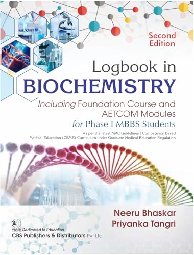 Image of Logbook In Biochemistry Including Foundation Course And Aetcom Modules For Phase I Mbbs Students (Pb 2025)