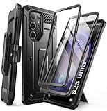 SUPCASE for Samsung Galaxy S23 Ultra Case with Stand, [Unicorn Beetle Pro] [2 Front Frames] [Built-in Screen Protector & Belt-Clip] Military-Grade Protection Phone Case for Galaxy S23 Ultra, Black