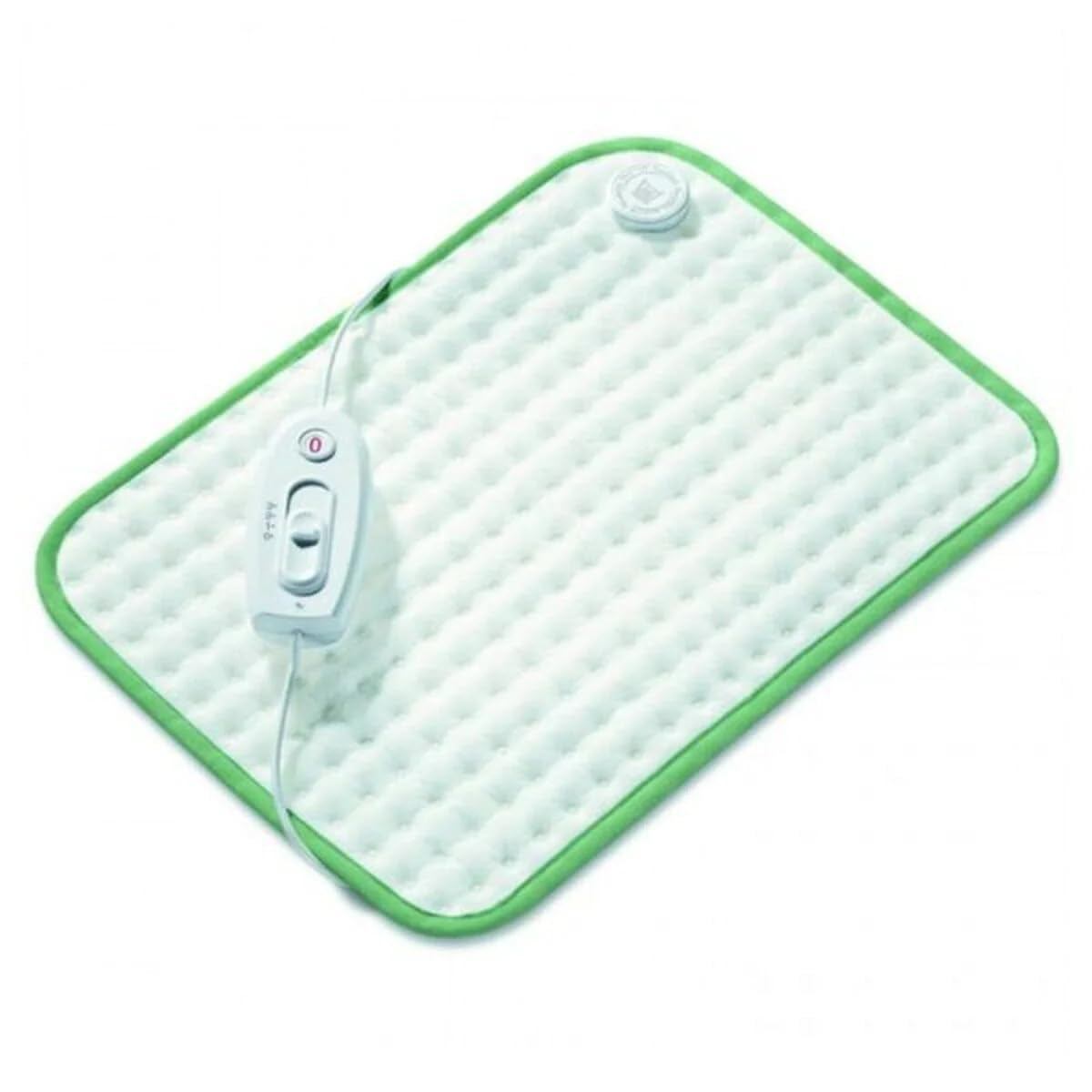 Beurer Basic 1 Almohadilla eléctrica térmica, transpirable, tacto suave, calentamiento ultrarápido, función apagado automático 90 minutos, lavable, 3 potencias, display iluminado, 40 x 33 cm, blanca