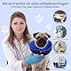 Lvefyti Aufblasbare Halskrause Hund,Einstellbar Hundekragen Leckschutz mit Schutzschicht,Atmungsaktive Elisabethanischer,Hundebody nach OP,Genesungshalsband Vorbeugung von Biss- und Leckwunden(Blau,L)
